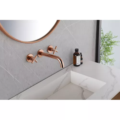 Смеситель ABBER Wasser Kreis AF81121RG для раковины скрытого монтажа, розовое золото, Выбрать цвет: Розовое золото, изображение 2