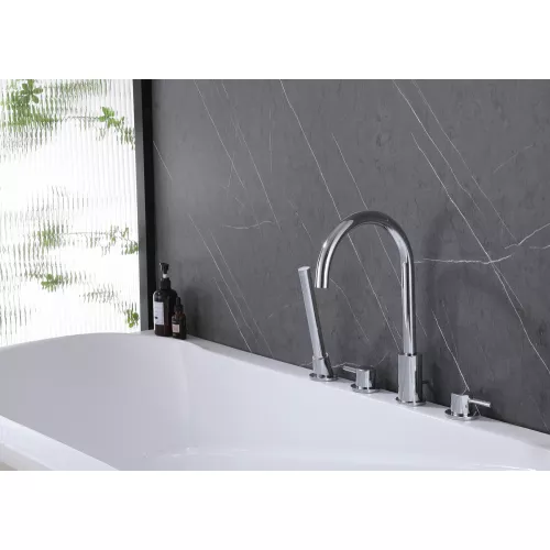 Смеситель ABBER Wasser Kreis AF8113 на борт ванны, хром, Выбрать цвет: Хром, изображение 2