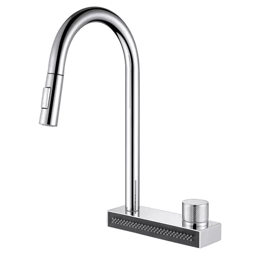 Смесители: Смеситель ABBER Wasser Kreis AF8114 для кухни с выдвижной лейкой, хром 1 в магазине Акватория