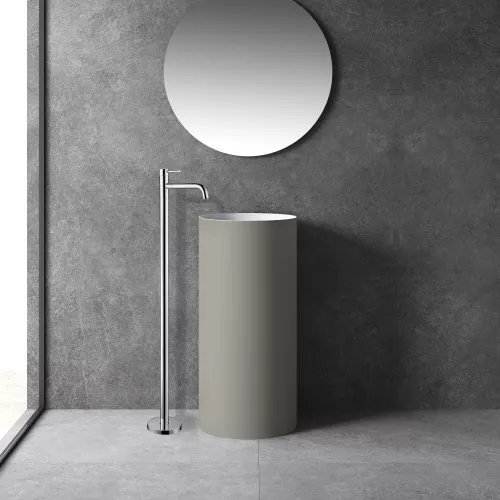 Смеситель ABBER Wasser Kreis AF8140 напольный для раковины, хром, Выбрать цвет: Хром, изображение 2