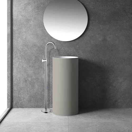 Смеситель ABBER Wasser Kreis AF8141 напольный для раковины, хром, Выбрать цвет: Хром, изображение 2