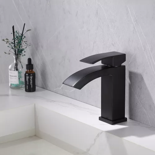 Смеситель ABBER Wasserfall AF8610B для раковины, черный матовый, Выбрать цвет: Черный матовый, изображение 2