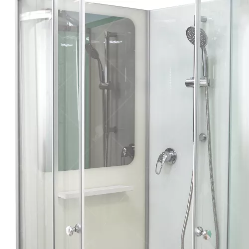 Душевая кабина RGW AN-208 хром/прозрачное стекло, Цвет профиля: Хром, Выбрать размер: 80х80, изображение 7