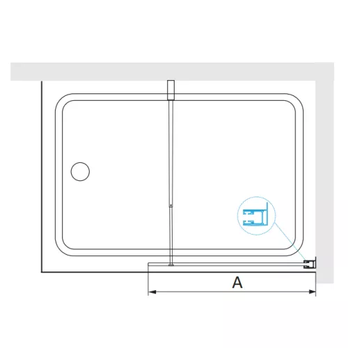 Шторка на ванну RGW SC-051B, Цвет стекла: прозрачное, Цвет профиля: Черный, Выбрать размер: 80, изображение 4