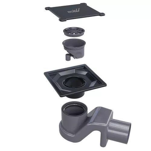 Душевой трап RGW SDR-13B черный, Выбрать размер: 110x110, изображение 4