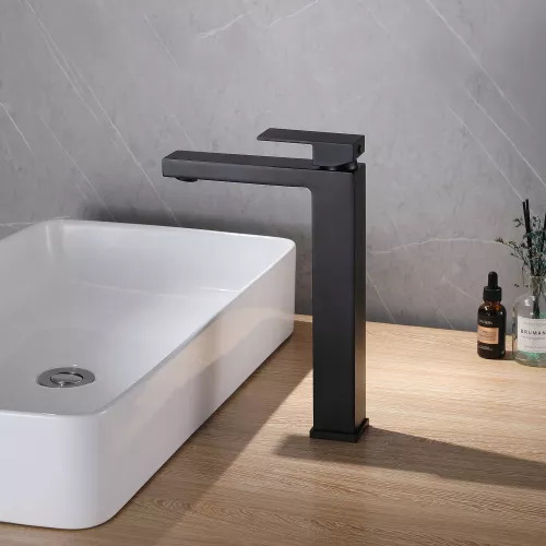 Смеситель ABBER Daheim AF8211B для раковины, черный матовый, Выбрать цвет: Черный, изображение 3