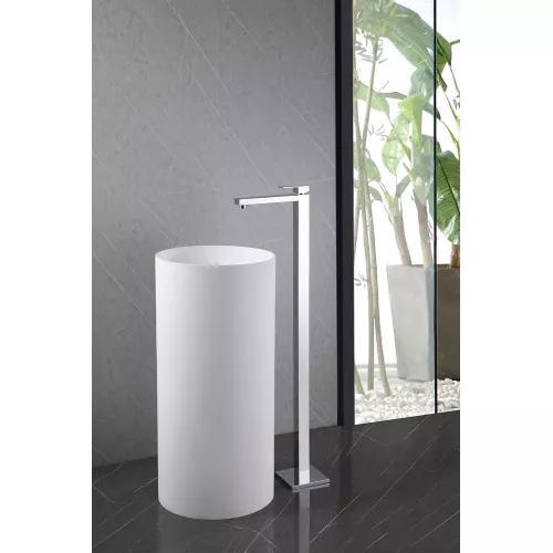 Смеситель ABBER Daheim AF8241 напольный для раковины, хром, Выбрать цвет: Хром, изображение 2