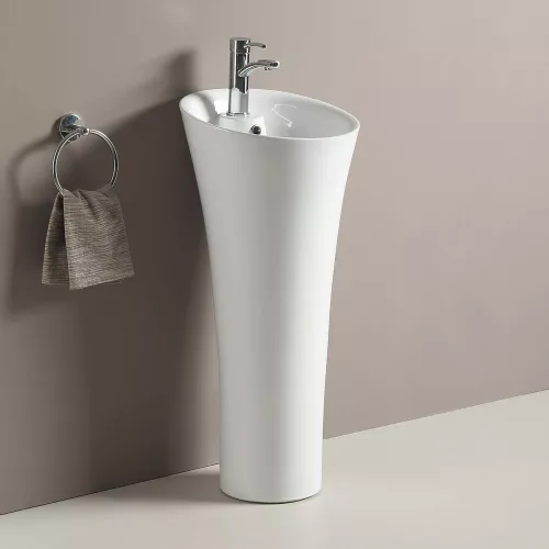 WW LEERBACH 4141 GL-WT Раковина напольная. 410х410х920 мм