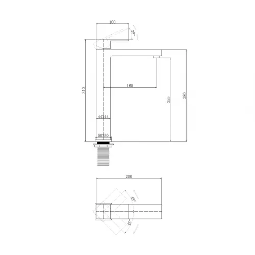 Смеситель ABBER Daheim AF8211B для раковины, черный матовый, Выбрать цвет: Черный, изображение 5