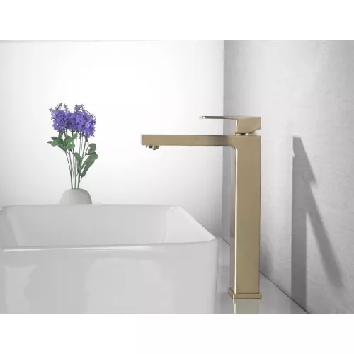 Смеситель ABBER Daheim AF8211G для раковины, золото матовое, Выбрать цвет: Золото, изображение 3