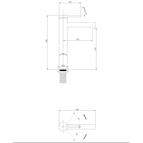 Смеситель ABBER Emotion AF8811G для накладной раковины, золото матовое, Выбрать цвет: Золото матовое, изображение 5
