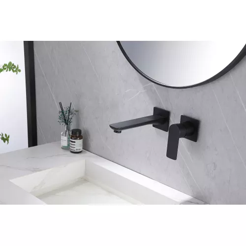 Смеситель ABBER Weiss Insel AF8082B для раковины скрытого монтажа, черный матовый, Выбрать цвет: Черный матовый, изображение 2