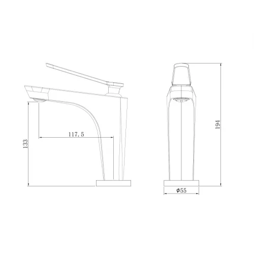 Смеситель ABBER Zeitlos AF8909RG для раковины, розовое золото, изображение 3