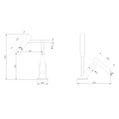 Смеситель ABBER Zeitlos AF8914 для раковины, хром, изображение 3