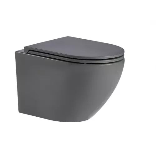 WW MERZBACH 041 MT-GR Унитаз подвесной серый матовый, Выбрать цвет: Серый матовый