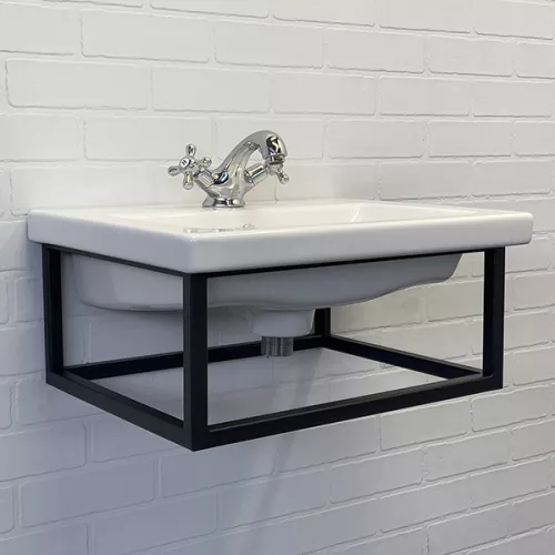 Мебель для ванной: Консоль Comforty с раковиной COMO 50 черный муар 1 в магазине Акватория