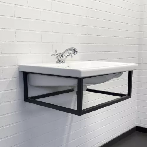Мебель для ванной: Консоль Comforty с раковиной COMO 60 черный муар 1 в магазине Акватория
