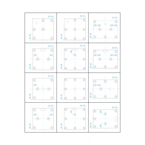 Душевой поддон квадратный RGW GWS-01, Выбрать размер: 900x900, изображение 3