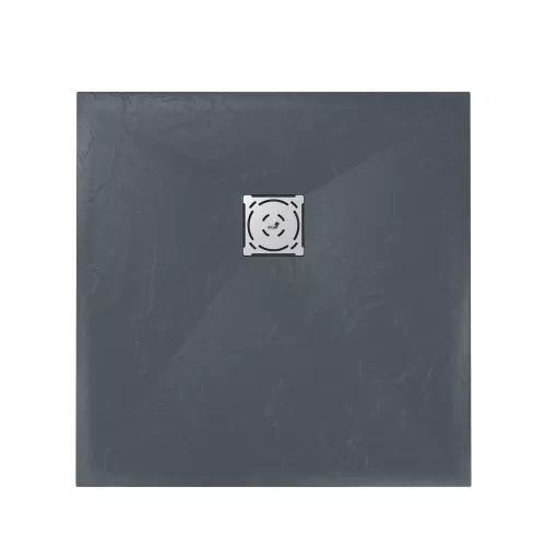 Душевой поддон квадратный RGW ST-G Графит, Выбрать цвет: Графит, Выбрать размер: 1000x1000, изображение 2