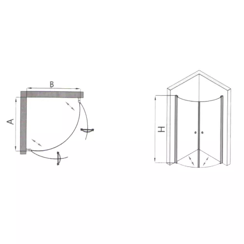 Душевой уголок RGW  Leipzig  LE-52 90x90, изображение 3