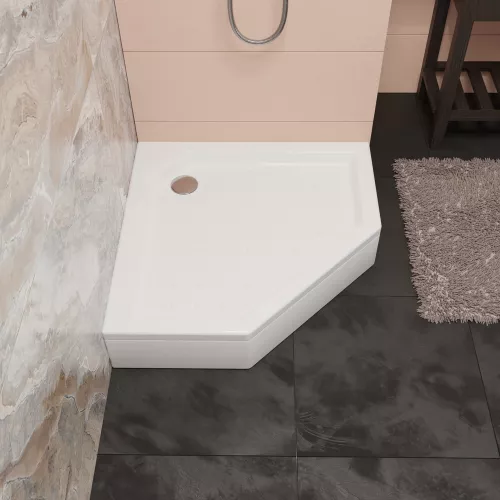 Душевой поддон трапеция RGW STYLE-TR, Выбрать цвет: Белый, Выбрать размер: 900х900, изображение 3