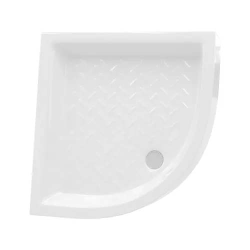 Душевой поддон полукруглый керамический RGW CR/R, Выбрать размер: 800x800, изображение 5