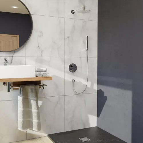 Душевая система встраиваемая RGW SP-52, Выбрать цвет: Хром, изображение 3