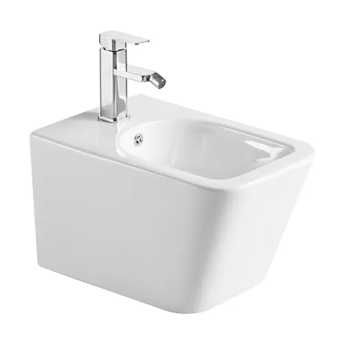 Биде ABBER Rechteck AC1250 подвесное белое, Выбрать цвет: Белый