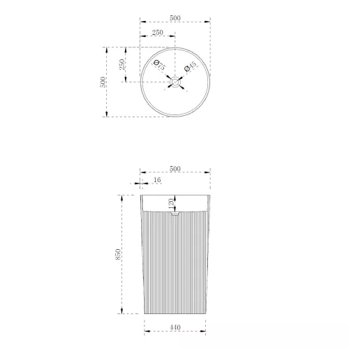 Раковина отдельностоящая ABBER Stein AS2501Blau голубая, Выбрать цвет: Голубой, изображение 4
