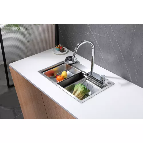 Кухонная мойка ABBER Wasser Kreis AF2194 хром, Выбрать цвет: Хром, изображение 2