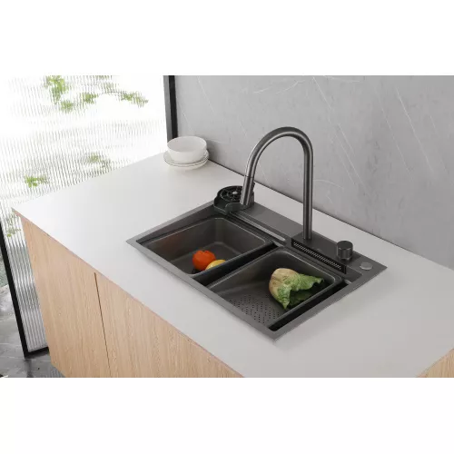 Кухонная мойка ABBER Wasser Kreis AF2194NG никель, Выбрать цвет: Никель, изображение 3