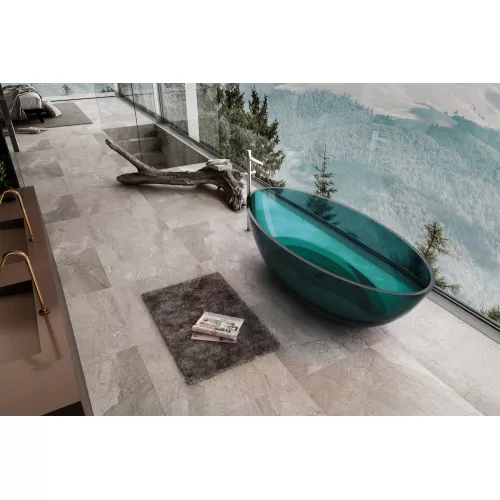 Ванна из полиэфирной смолы ABBER Kristall AT9702Aquamarin бирюзовая 180*85 прозрачная, Выбрать цвет: Бирюзовый, изображение 3