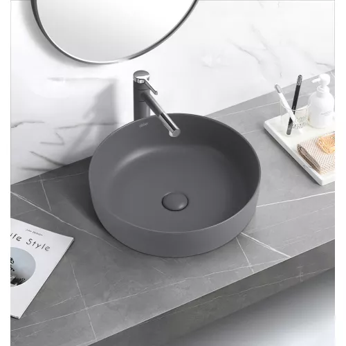 Раковина накладная ABBER Bequem AC2100MG серая матовая, Выбрать цвет: Серый матовый, изображение 3