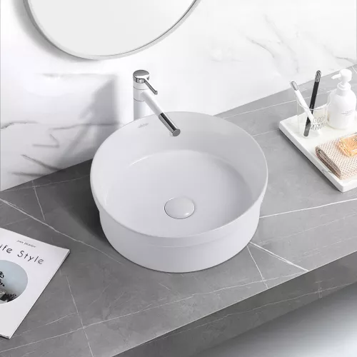 Раковина накладная ABBER Bequem AC2103 белая, Выбрать цвет: Белый, изображение 3