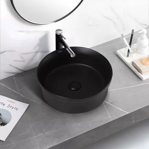 Раковина накладная ABBER Bequem AC2103MB черная матовая, Выбрать цвет:  черный матовый, изображение 3