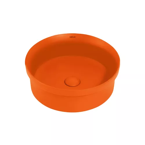 Раковина накладная ABBER Bequem AC2103MO оранжевая матовая, Выбрать цвет: оранжевый матовый
