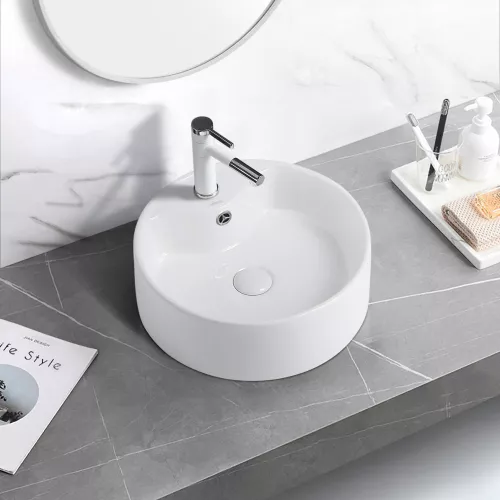 Раковина накладная ABBER Bequem AC2104 белая, Выбрать цвет: Белый, изображение 3