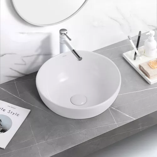 Раковина накладная ABBER Bequem AC2105 белая, Выбрать цвет: Белый, изображение 3