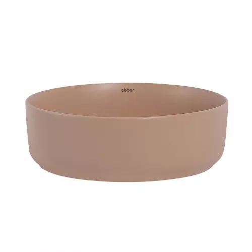 Раковина накладная ABBER  Bequem AC2108MBB бежевая матовая, Выбрать цвет: Бежевый матовый, изображение 2
