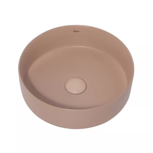 Раковина накладная ABBER  Bequem AC2108MBB бежевая матовая, Выбрать цвет: Бежевый матовый, изображение 3
