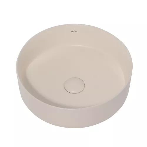 Раковина накладная ABBER Bequem AC2108MBE светло-бежевая матовая, Выбрать цвет: Светло-бежевый матовый, изображение 3