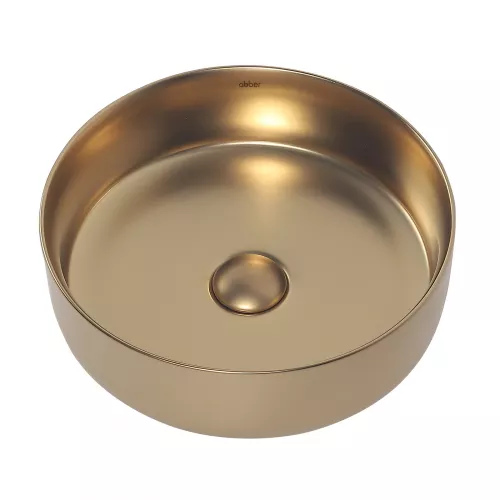 Раковина накладная ABBER Bequem AC2108MMG золото матовое, Выбрать цвет: Золото матовое, изображение 3