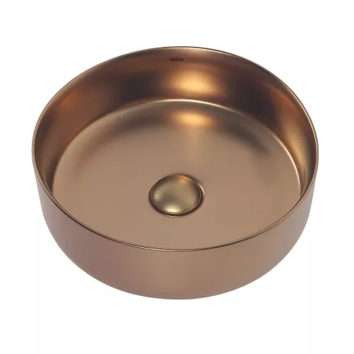 Раковина накладная ABBER Bequem AC2108MRG розовое золото матовое, Выбрать цвет: Розовое золото, изображение 2