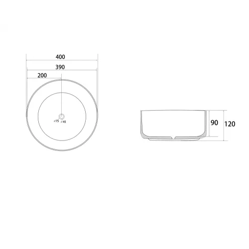 Раковина накладная ABBER Bequem AC2109BGM золото матовое, Выбрать цвет: Золото матовое, изображение 4