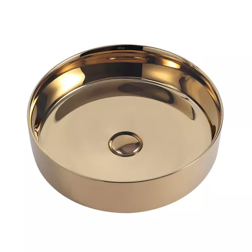 Раковина накладная ABBER Bequem AC2109GG золото, Выбрать цвет: Золотой, изображение 3