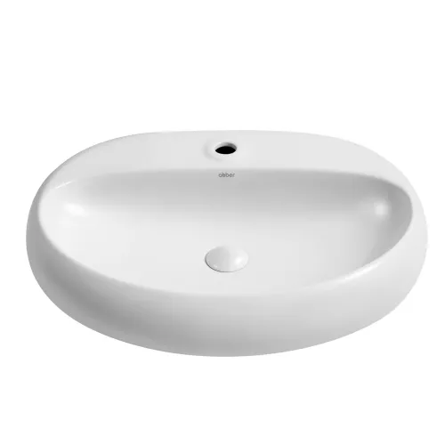 Раковина накладная ABBER Bequem AC2112 белая, изображение 2