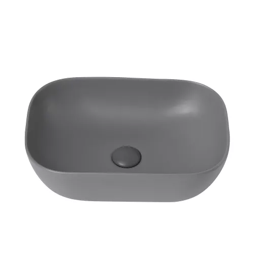Раковина накладная ABBER Rechteck AC2200MG серая матовая, Выбрать цвет: Серый-матовый, изображение 2