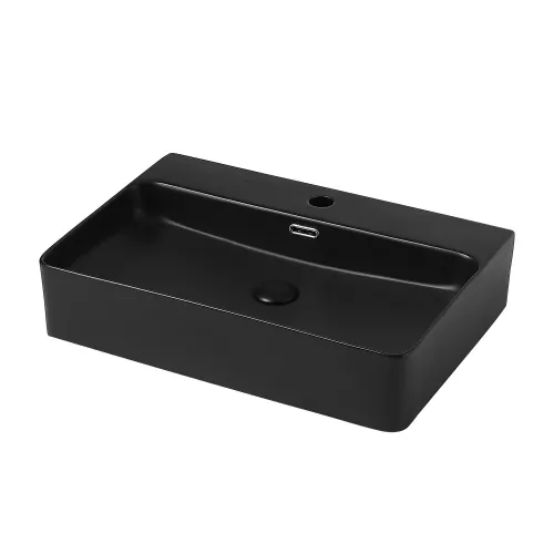 Раковина накладная ABBER Rechteck AC2201MB черная матовая, Выбрать цвет: Черный матовый