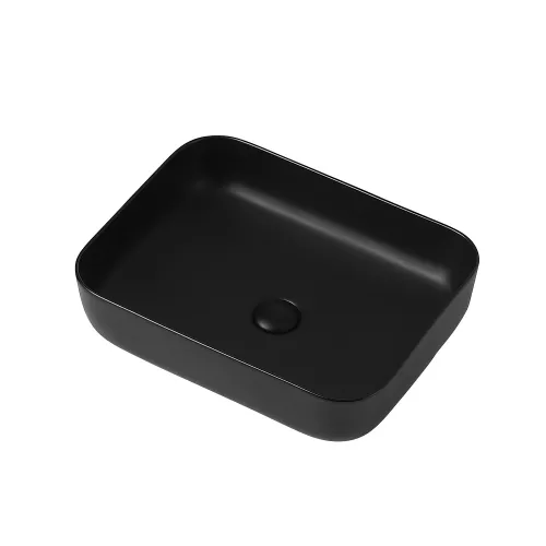 Раковина накладная ABBER Rechteck AC2202MB черная матовая, Выбрать цвет: Черный матовый, изображение 2