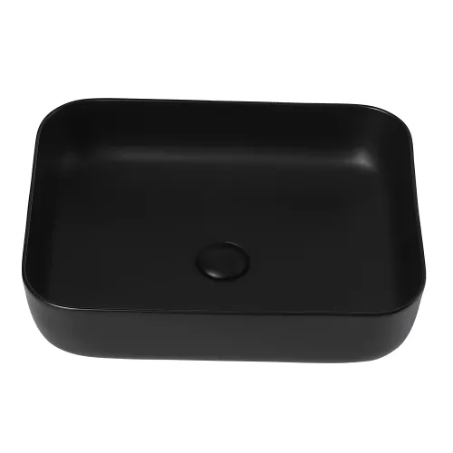 Раковина накладная ABBER Rechteck AC2202MB черная матовая, Выбрать цвет: Черный матовый, изображение 3